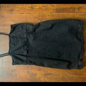 Black denim dress